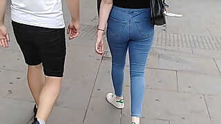 Milf ass plus Special guest Ginger Ass tight jeans