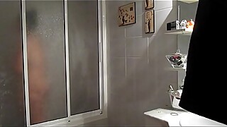 my wife in shower