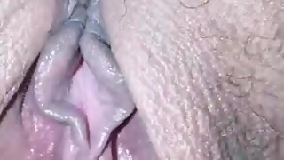Me licking my wife's cum.