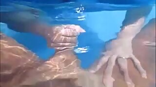 Nasty Wife Give Husband Handjob In Pool Underwater &_ Make Him Cum Underwater