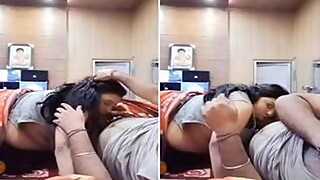 Today Exclusive- Hot look Desi Wife Sucking H...