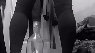 Big Asses Wife Fucks A Wine Bottle